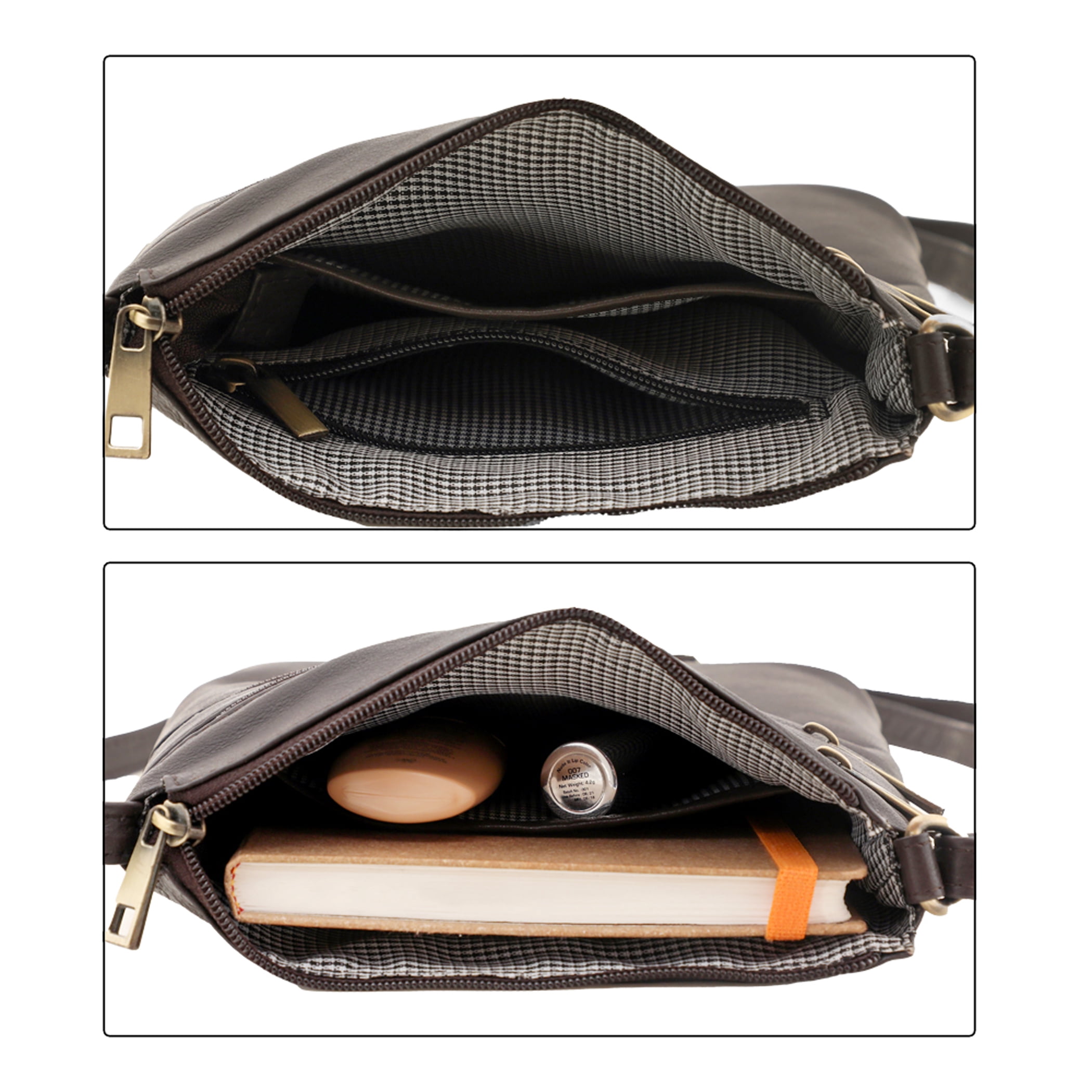 Leather Crossbody Bags For Women-Shoulder Strap Women Purses Travel Handbags