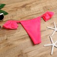 thumbnail image 4 of USSMA Women's Swimwear Solid Color Bikini Ruffle Swimsuit Athletic Womens Fashion for Vacation Black,White,Green,Pink, 4 of 8