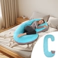thumbnail image 5 of Pregnancy Pillow with C-Shaped Lumbar Support, Side Sleeping Pillow for Comfort, Removable Cover for Easy Cleaning, Soft and Breathable Material, Stylish Home Decor for Enhanced Sleep Experience, 5 of 6
