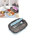 thumbnail image 1 of 304 Stainless Steel Bento Box,  Removable Portable Compartment Bento Box With Soup Bowl For Camping, 1 of 8