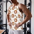 thumbnail image 5 of Uemuo Wooden Barrels With Honey Pattern Men's Muscle Shirts Sleeveless Dry Fit Gym Workout Tank Top Lightweight Sports Tank Top Beach Tank Top, Loose-fit Sleeveless Shirt-XX-Large, 5 of 7