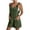 Army Green, variant on Women Summer Linen Overalls Shorts, Loose Fitting Sleeveless Knot Strap Lace Short Romper Jumpsuits with Pockets Mint Green XL