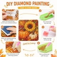 thumbnail image 4 of 5D DIY Halloween Diamond Art Hanging Kit, 9.8" Acrylic Special Shaped Crystal Gem Painting with 17.7" Chain, Window & Wall Ornament for Beginners (Cat), 4 of 7
