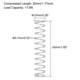 thumbnail image 3 of Unique Bargains Ressort de Compression en Acier Inoxydable 304 10mmx0.7mmx50mm Capacité de Charge 11.8N 10 Pcs, 3 of 5