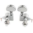thumbnail image 4 of Wilkinson 3R3L 19:1 Ratio Full Sealed Machine Heads Tuners Tuning Pegs Keys with Half Moon Button Right Angle Screw for Acoustic Electric Guitar, Chrome, 4 of 5