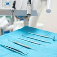 thumbnail image 4 of Baberos dentales desechables EZEELAI impermeables 125 unidades azules, 4 of 9