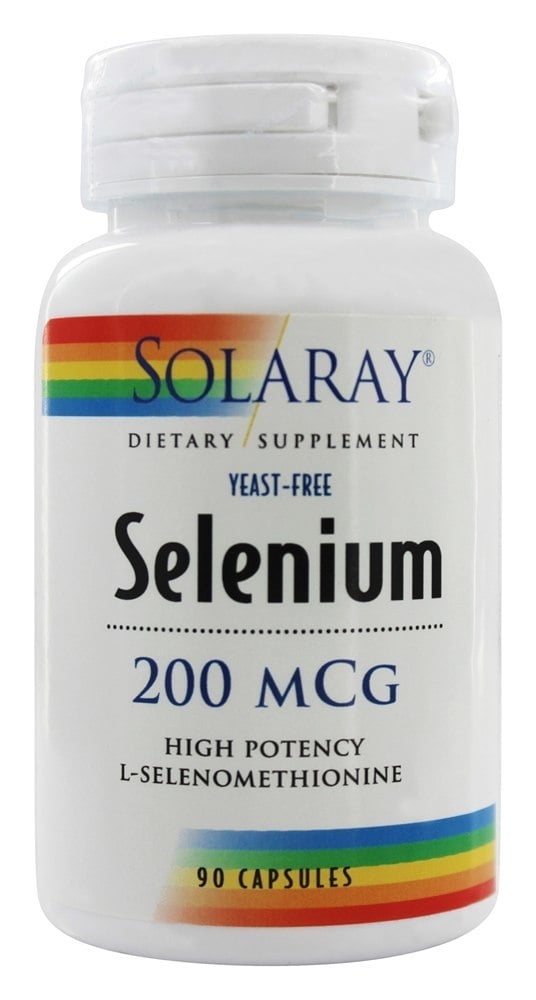 Solaray Selenium YeastFree 200 mcg. 90 Capsules