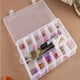 thumbnail image 3 of Caja de plástico Salvador inodoro de seguridad de 13 compartimentos Estuche de maquillaje de almacenamiento vacío, 3 of 10