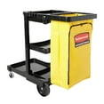 thumbnail image 2 of Cart-Janitorial, 3 Shelf With Zippered Bag, Black, 2 of 2