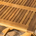 Bristle Outdoor Foldable Acacia Wood Bistro Table, Natural Finish ...