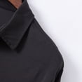 thumbnail image 6 of GigrtiJin Men's Plus Size Button down Shirt Long Sleeved Lapel Solid Color Shirts Casual Comfy Loose Cardigan Top, 6 of 8