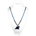 thumbnail image 1 of Carolina Panthers Mardi Gras Beads with Medallion, 1 of 1