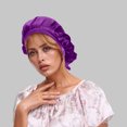 thumbnail image 2 of Aocisk All Seasons Hat with Ear Versatile Home Use Design for Comfort and Style Dark Purple A, 2 of 4