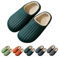 thumbnail image 2 of Winter Slides Unisex Waterproof Non-skid Plush House Sandals Slip on Slippers, 2 of 10