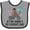 Heather and Black, variant on Inktastic Daddys 1st Fathers Day Boys Boys Baby Bib
