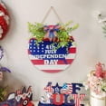 thumbnail image 4 of Decoraciones para el Día de los Caídos, decoraciones para el 4 de julio, decoración de puertas con tablero de madera para el Día de la Independencia, decoración de interiores, celebración de festivale, 4 of 6