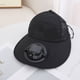 thumbnail image 4 of Gorra de ala ancha para exteriores con sombrero de ventilador solar | USB recargable | Viento fuerte Enfriamiento de 3 velocidades | Malla impermeable de secado rápido | Protección solar unisex, 4 of 6
