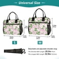 thumbnail image 2 of Flowers Leaves Bud Lunch Bag Insulated Lunch Box Leakproof Reusable Cooler Tote Adjustable Shoulder Strap for Men Women 9L, 2 of 6