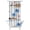 White-312, variant on Coastal Paradise Beachy Boho Shower Curtain, Waterproof Fabric with Tropical Sunset Palm Tree and Exotic Palm Tree Prints, Includes 6 Hooks, Ideal for Rental or Airbnb Bathrooms
