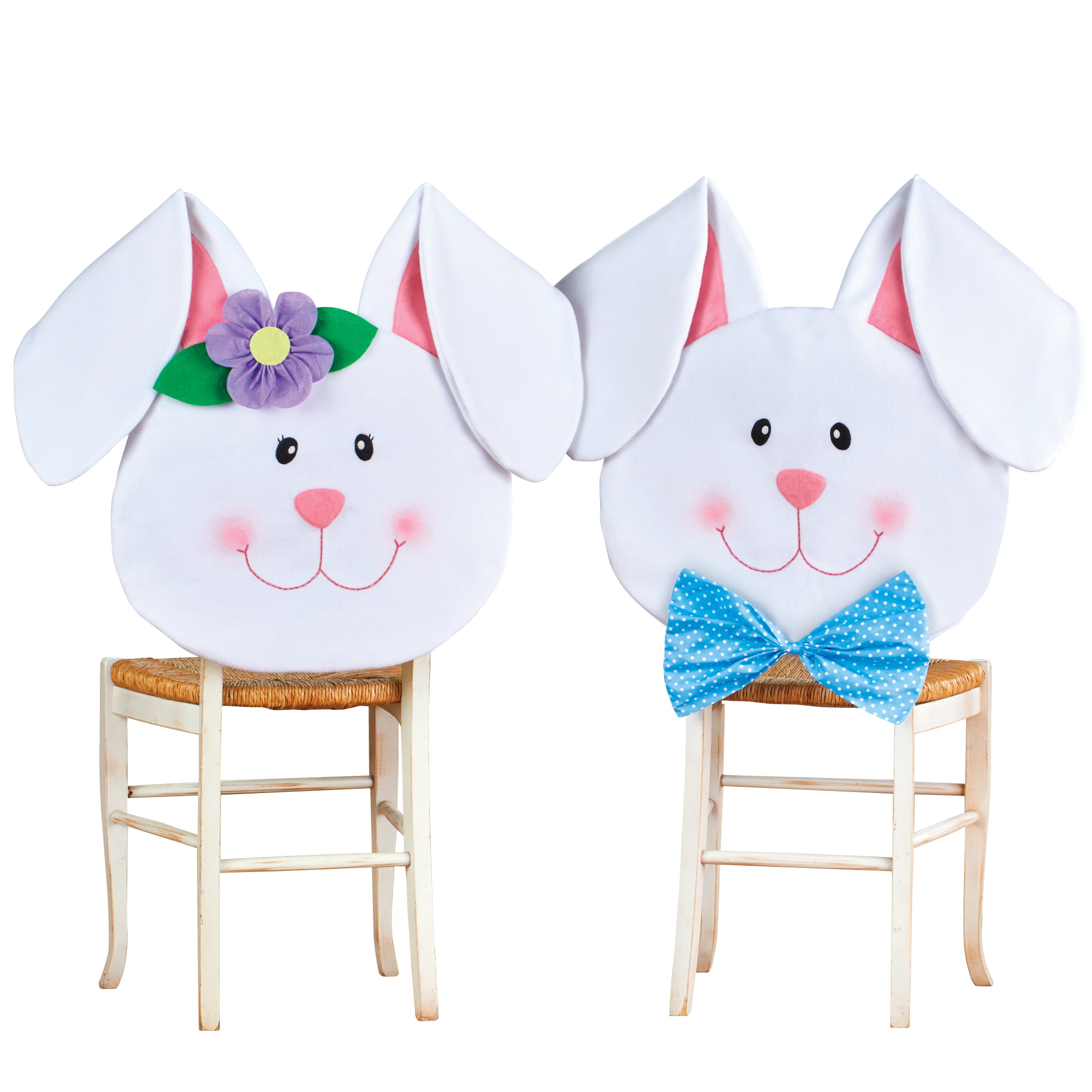 Decorative Slide On Easter Chair Back Covers - Set of 2 - Boy 