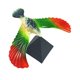 thumbnail image 2 of Pájaro , águila , modelo de águila de escritorio, accesorio educativo novedoso con soporte de pirámide, juguete de águila en Rojo grande, 2 of 8