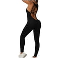 thumbnail image 5 of Tbopshirt Yoga Pants for Womens Pants Plus Size,Women's one-piece Sport Yoga Jumpsuit Running Fitness Workout Tight Pants,Tummy Control Leggings for Women, 5 of 5