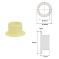 thumbnail image 2 of Uxcell 12mmx14mmx11mm Flanged Sleeve Bearings POM Wrapped Oilless Bushings Yellow 4 Pack, 2 of 5