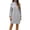 Gray, variant on Women's Sweater Dress Knit Dress Long Sleeve Mock Neck Off Shoulder Solid Color Winter Dress for Holiday Casual,Black,L