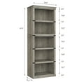 thumbnail image 2 of Huloretions 5 Tier Bookcase,Open Bookcase and Farmhouse Bookshelf Freestanding Display Storage Shelves 67.4" Tall Bookshelf Bookcase For Bedroom Living Room and Office, 2 of 9