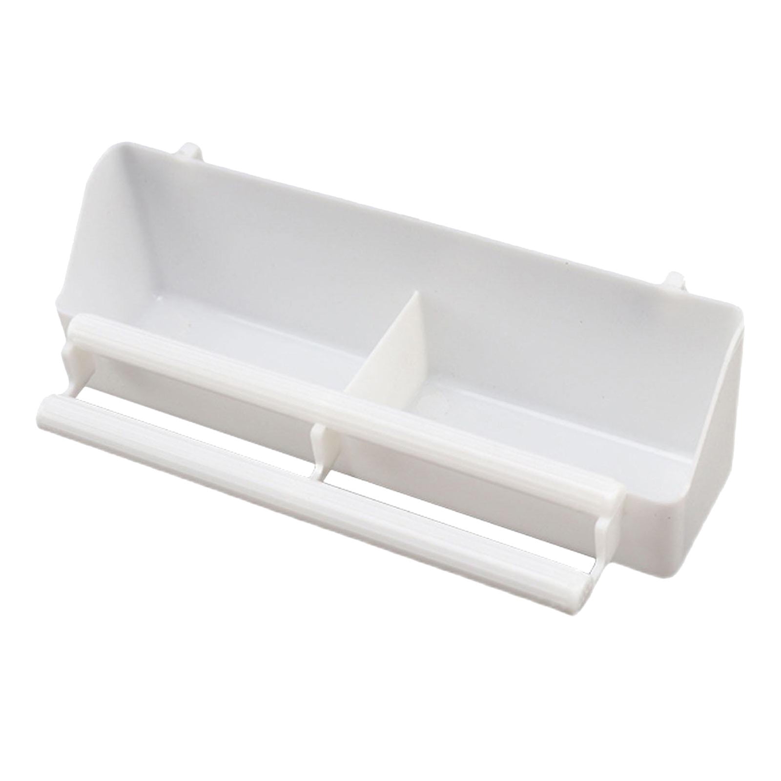 Bird Water Dispenser for Cage Feeder with Hanging Bowl Cups Food Container for Birds Small Parrot Drinking Station Outdoor Wild Bird Feeding Accessories White 21 cmx18 cmx6.5 cm