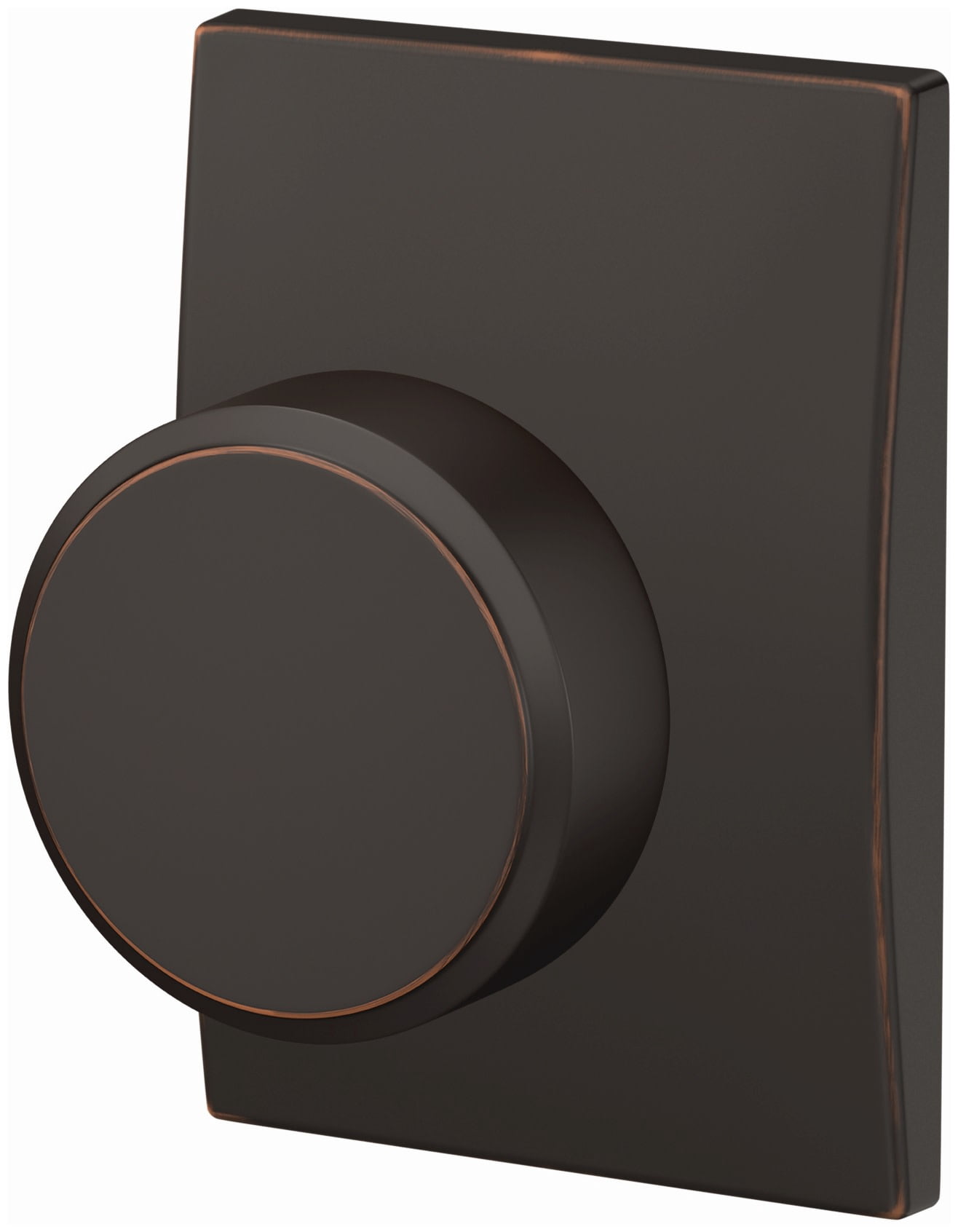 Schlage FC172SWA622CEN Custom Swanson Non-Turning Two-Sided Dummy Door Knob Set - Black