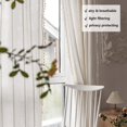 thumbnail image 4 of Cortinas de ventana BCLBUSTE Boho semiopacas, 2 paneles, 210 x 132 cm, 4 of 8
