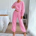 thumbnail image 2 of Pajama Pants Women Long Sleeve Pullover Pants Set Loungewear Sets Woman Womens Pjs Sets Winter, 2 of 5