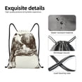 thumbnail image 4 of Honeii Cow 1 Print Drawstring Backpack,Drawstring Bags String Backpack Gym Cinch Sack Backpack Sport Bag Draw-Small, 4 of 6