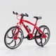 thumbnail image 3 of Bicicletas de dedo juguetes 1/8 escala escritorio artesanía colección estudio decoración aleación Mini modelo de bicicleta de montaña modelo de Metal 2021 Rojo Sunnimix Miniatura de bicicleta fundida a presión, 3 of 8