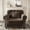 Brown, variant on YWEN 41" Velvet Chesterfield Sofa with Rolled Arms & Nailhead Trim, Modern Upholstered 1-Seater Button Tufted Couch with High Resilience Cushion & 1 Pillow, Easy Assembly, for Living Room