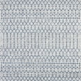 thumbnail image 3 of JONATHAN Y SANTA MONICA 9' Square Area Rug, Ourika Moroccan Geometric Textured Weave - Light Gray/Navy, SMB108A-9SQ, 3 of 5