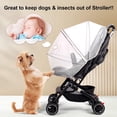 thumbnail image 3 of Bassinet Cover Mosquito Net for Baby/Stroller/Car Seat/Cradles/Carriers/Bedside Cribs with Double Zipper, Easy to Use, Visible Breathable Mesh, Keep Insects/Bugs/Cats Out, White, 3 of 4