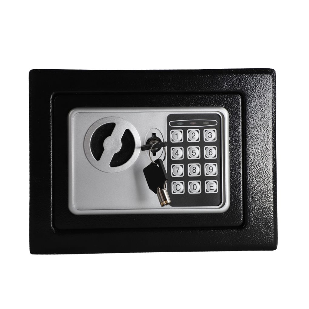 Mini Wallin Style Safe Box Electronic Code Password Function Metal