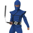 thumbnail image 2 of Boys Blue Stealth Ninja Costume Size Small 6-8, 2 of 3