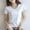 White, variant on Rezuofi 2 Pcs Women's Cotton Short Sleeve Shirts Soft Breathable V Neck T-Shirts Basic Tops