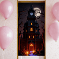 thumbnail image 6 of Gothic Haunted Castle Banner Full Moon Spooky House Halloween Decor for Haunted House Party Halloween Event Spooky Celebration, 6 of 9
