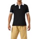 thumbnail image 2 of TRKIYQC - Polo para hombre con cremallera de un cuarto, casual, manga corta, cuello de solapa, color en contraste, tops ajustados TRKIYQC  Moda，ocio, 2 of 9