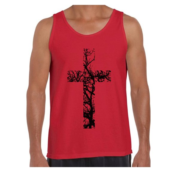 Awkward Styles Black Cross Tank Top T Shirt for Men Christian Mens Tanks Christian Cross Clothes for Men Jesus Lord Christian Birthday Gifts Jesus Cross Shirts Jesus Clothing Cross Mens Shirt