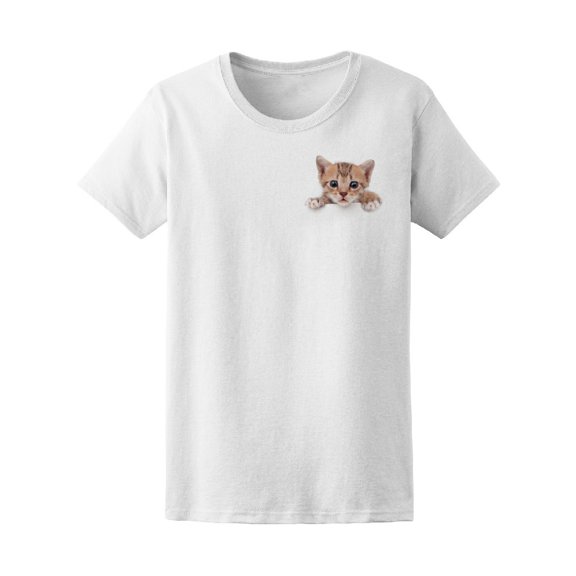 Baby Cat In Pocket Tee Women's -Image by Shutterstock