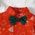 thumbnail image 5 of Toddler Boys Christmas 2 Piece Set 3 Piece Gentleman Suspenders Romper With Hat Festive Holiday Dress Up Party Photo Holiday Fall Winter Pants Sets, 5 of 9