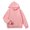 Pink, variant on TIREOW Girls Basic Thin Hoodies Tops Solid Color Long Sleeve Hooded Sweatshirts with Front Pocket Kids Cotton Loose Casual Pullover Sweatshirt