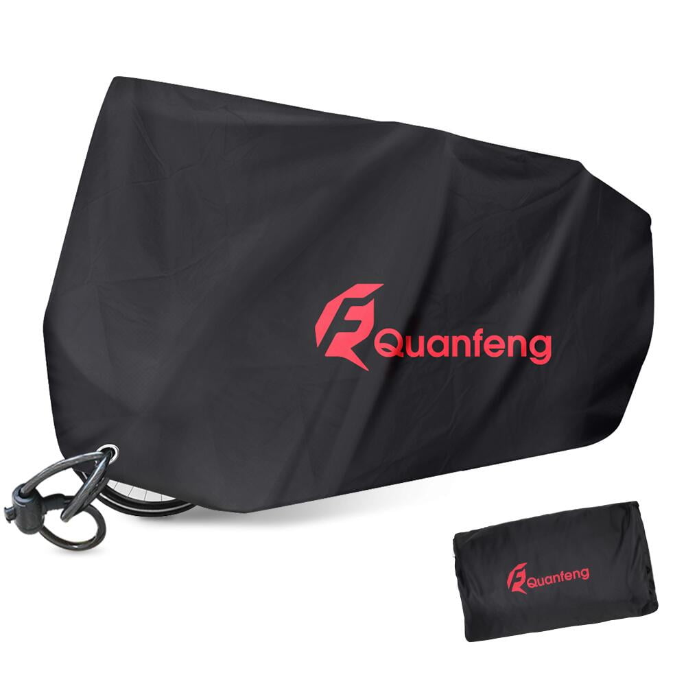 QUANFENG QF 2-in-1 Waterproof Outdoor Bicycle Cover with Bike Lock Hole