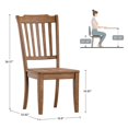thumbnail image 6 of Weston Home Farmhouse Dining Chair, Set of 2, Oak, 6 of 6