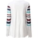 thumbnail image 4 of Blusa cómoda de manga larga con cuello en V y estampado a rayas para mujer Fridja FKASFK4912, 4 of 7
